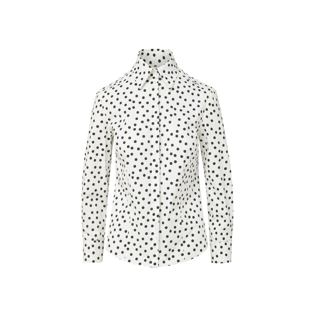 Ginger Top in Mini Dancing Dot