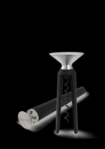 GC Bottle Opener And Corkscrew in Black/Steel