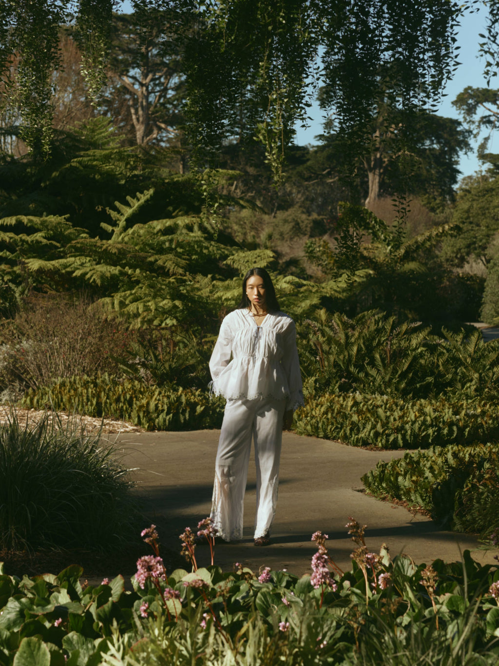 Isle Top in White Whimsy