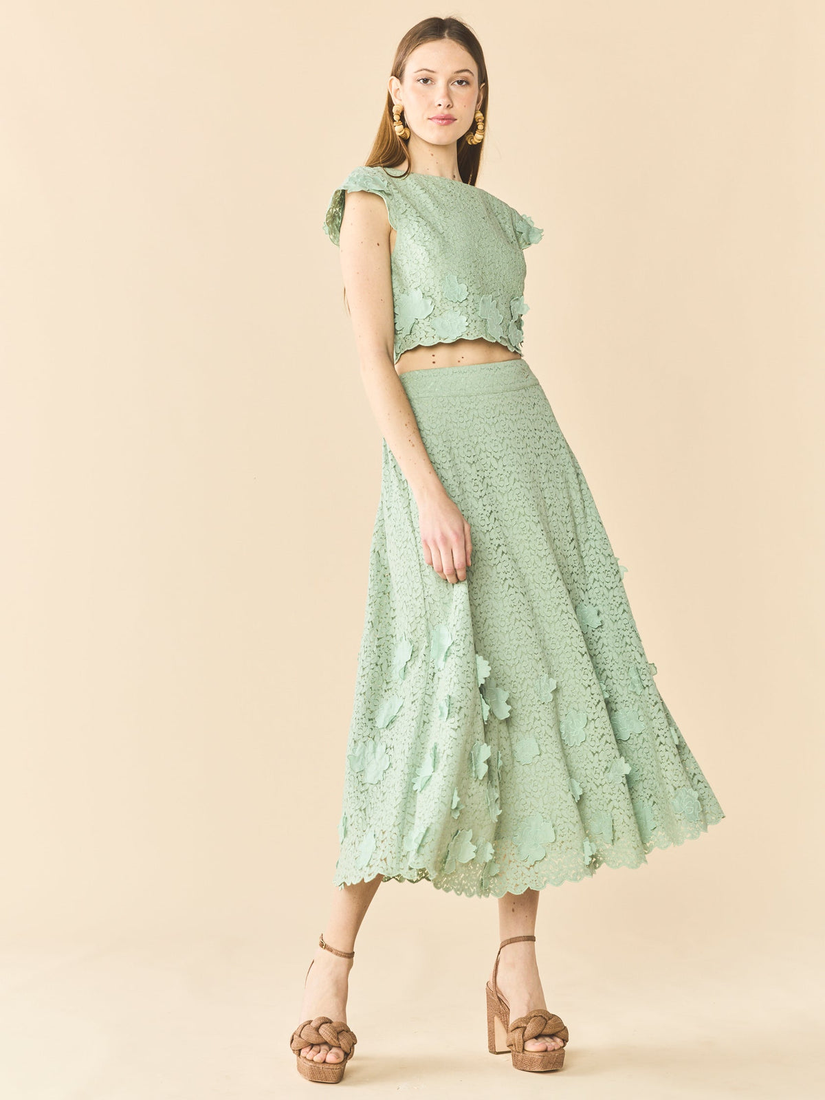 Kelly Skirt in Minty Green