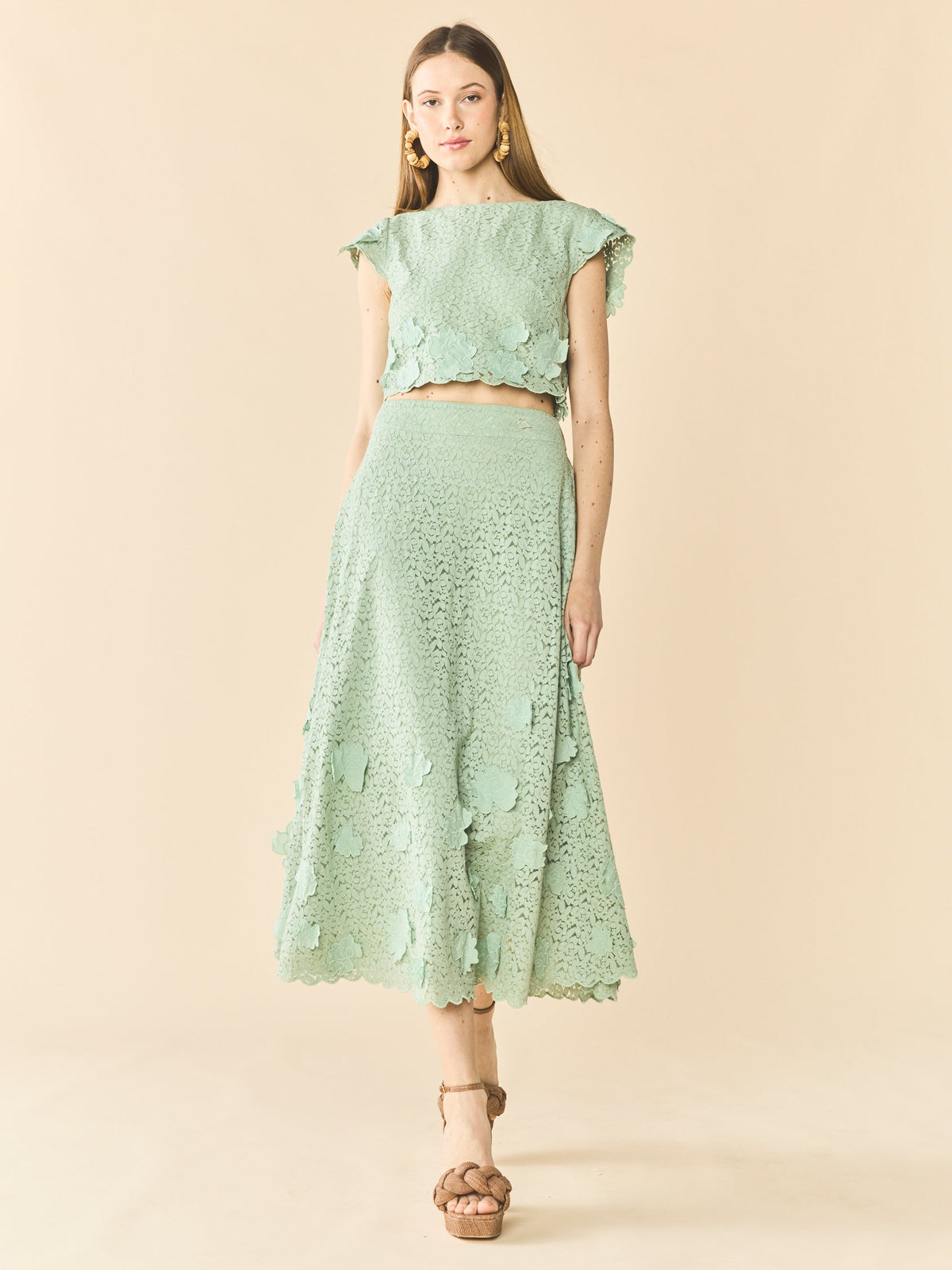 Kelly Skirt in Minty Green