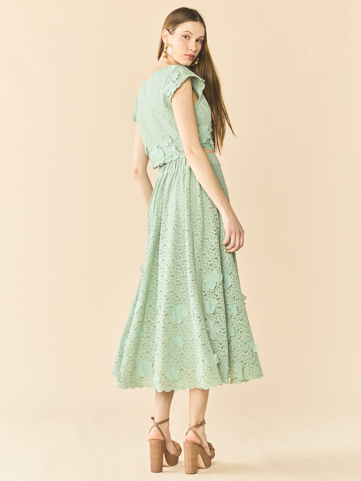 Kelly Skirt in Minty Green
