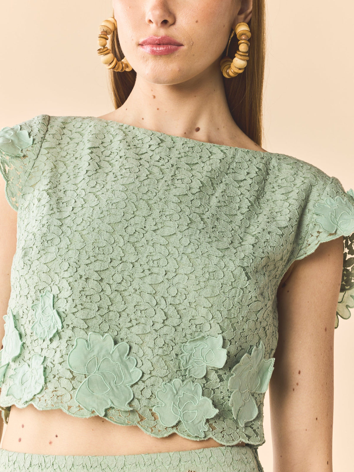 Raquel Top in Minty Green