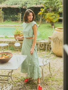 Kelly Skirt in Minty Green