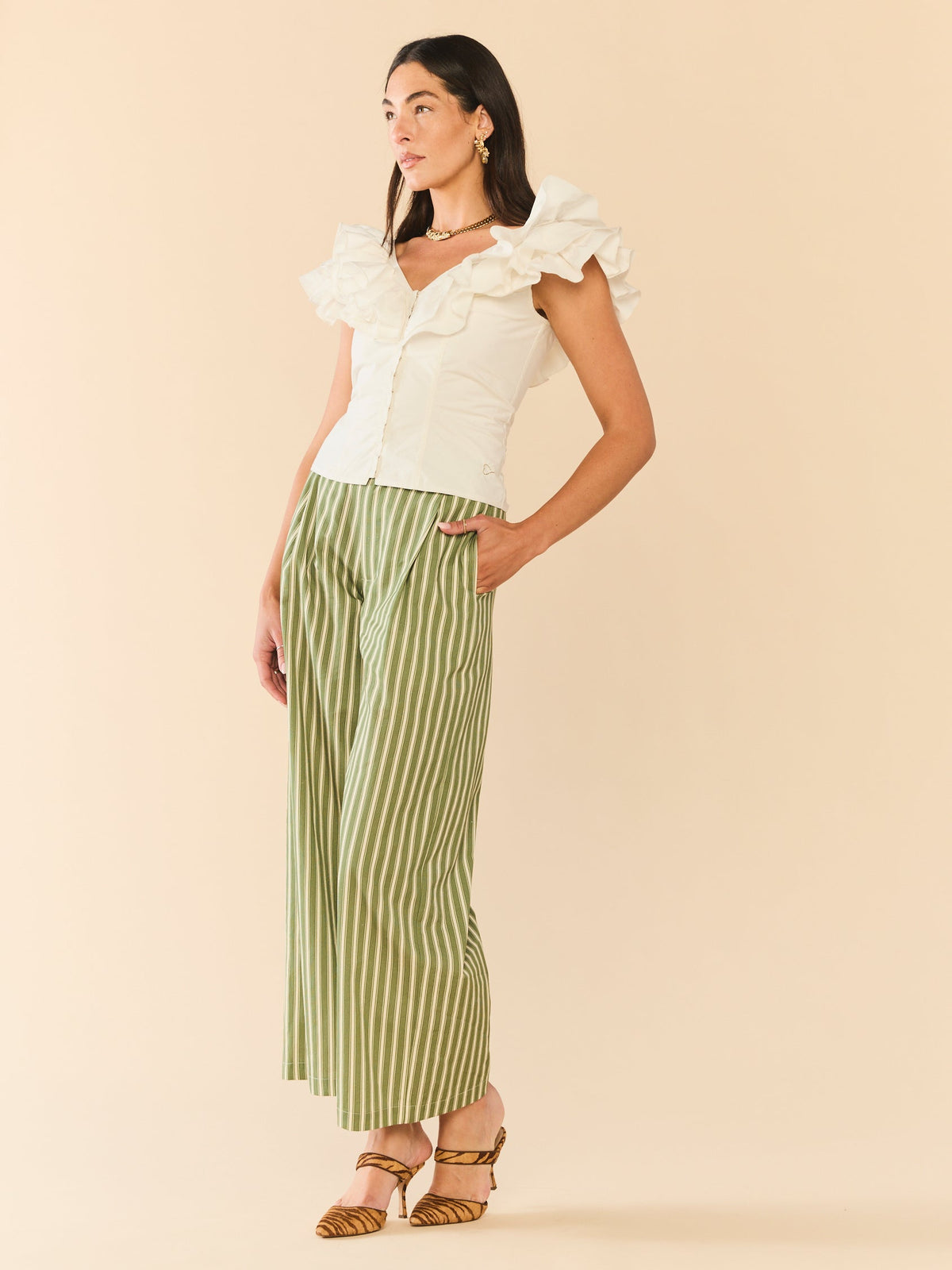 Pop Top in White