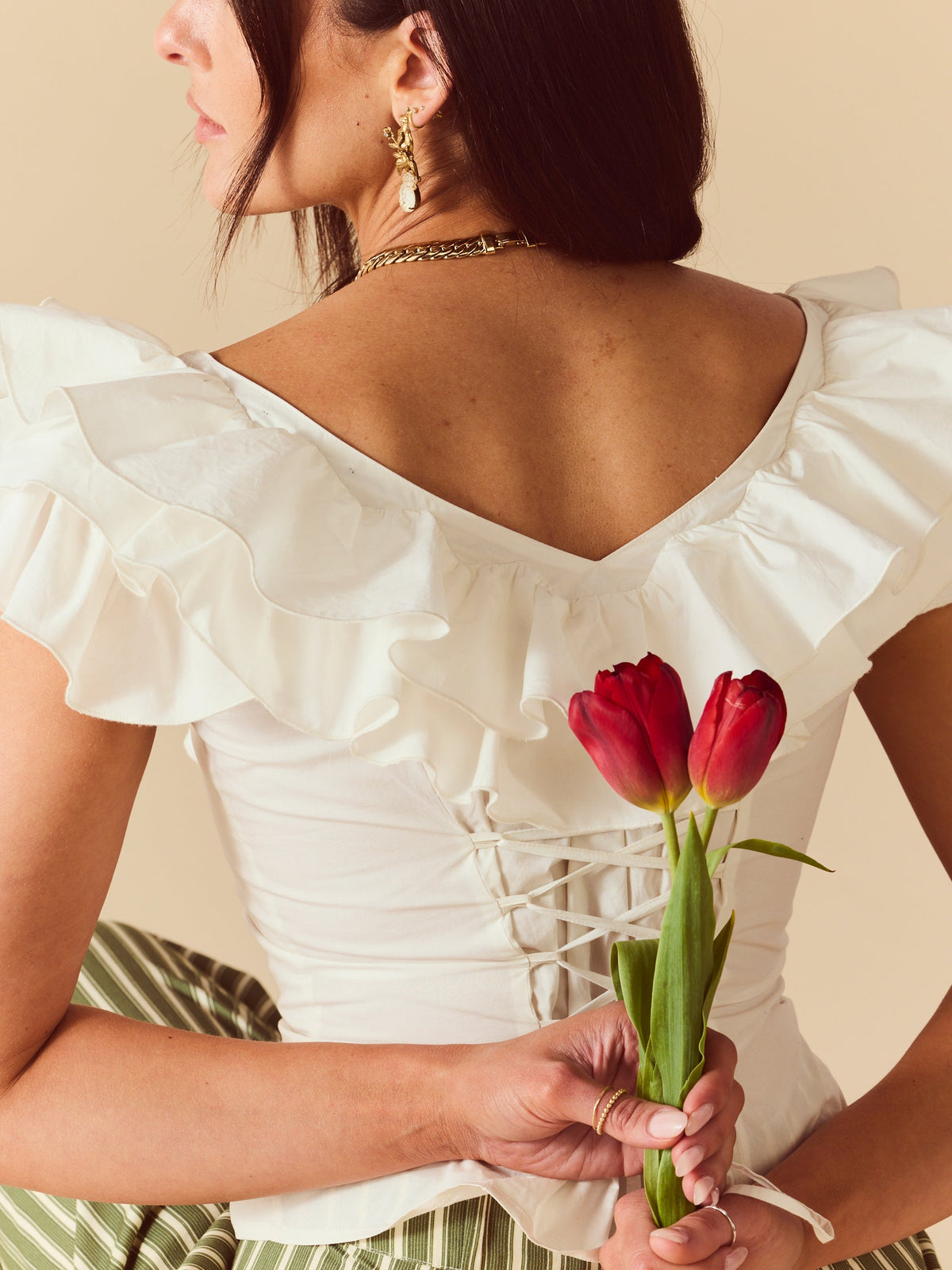 Pop Top in White