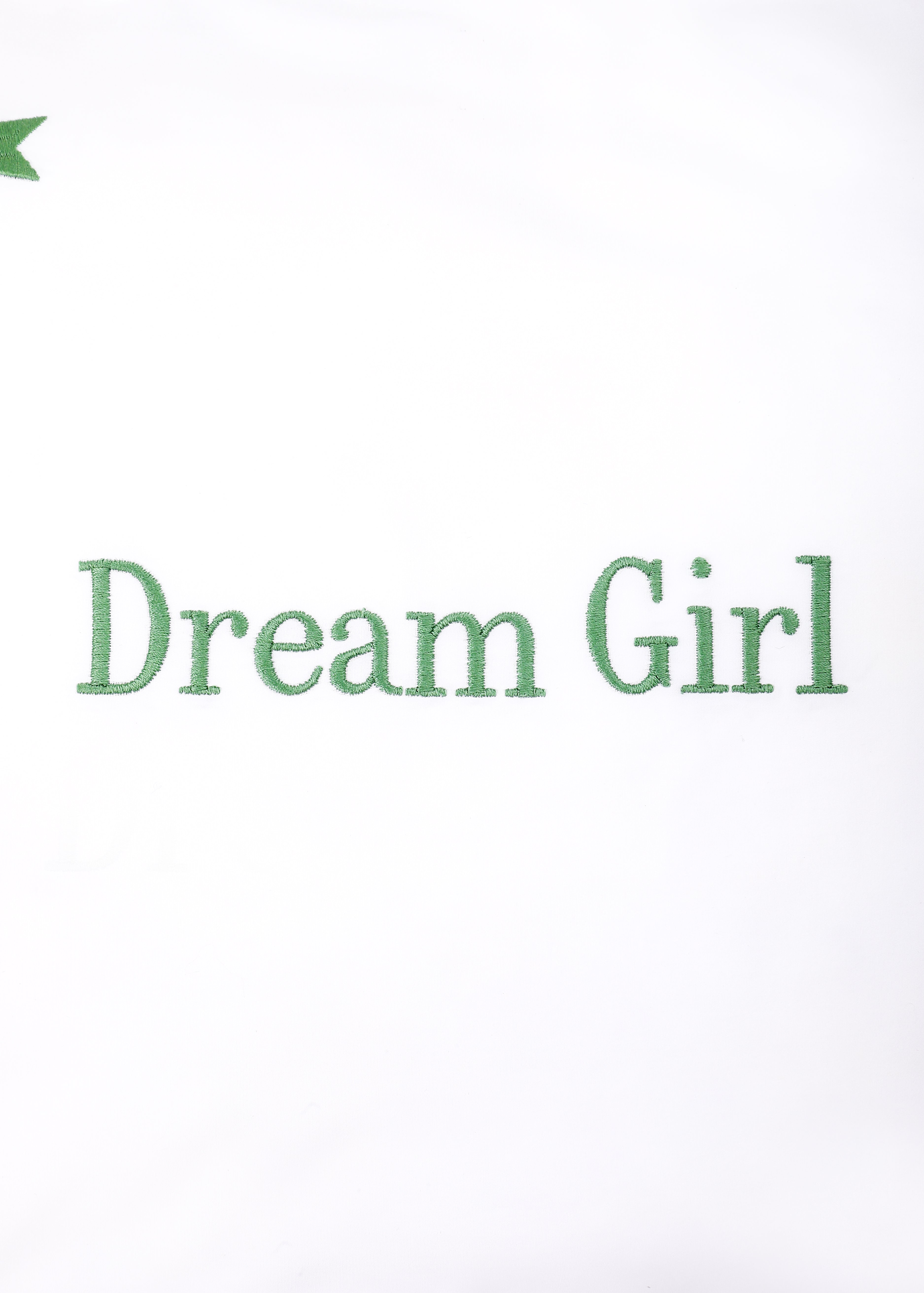 Dream Girl Stars Mini Pillow in Grasshopper