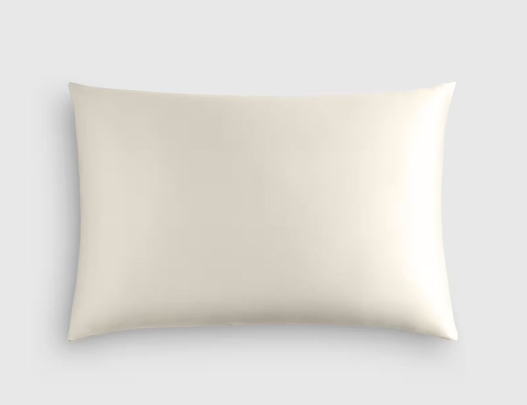 100% Mulberry Silk Pillowcase, Ivory