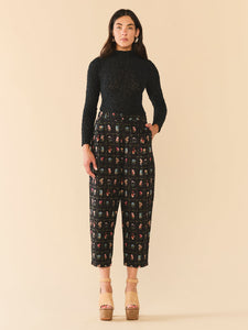 Maeve Pant in Florence Black Floral