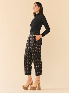 Maeve Pant in Florence Black Floral