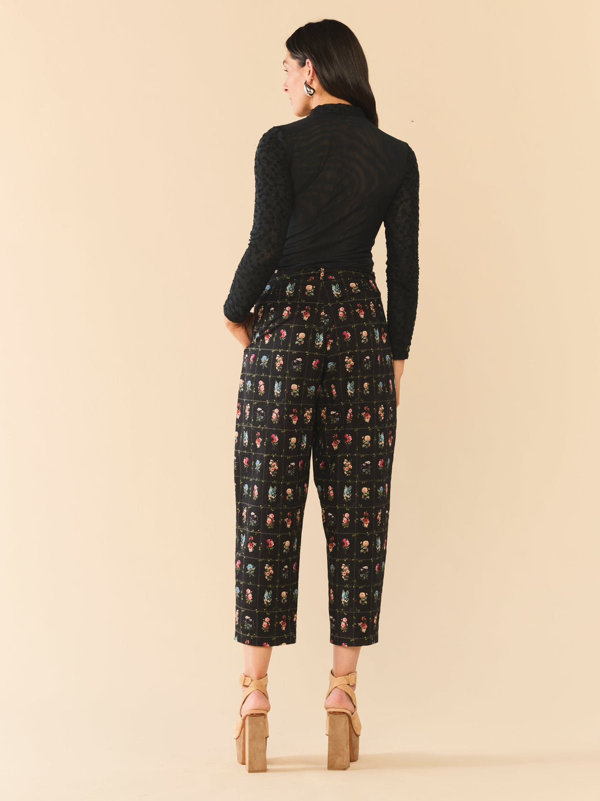 Maeve Pant in Florence Black Floral