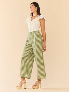 Nina Pant in Meadow Stripe