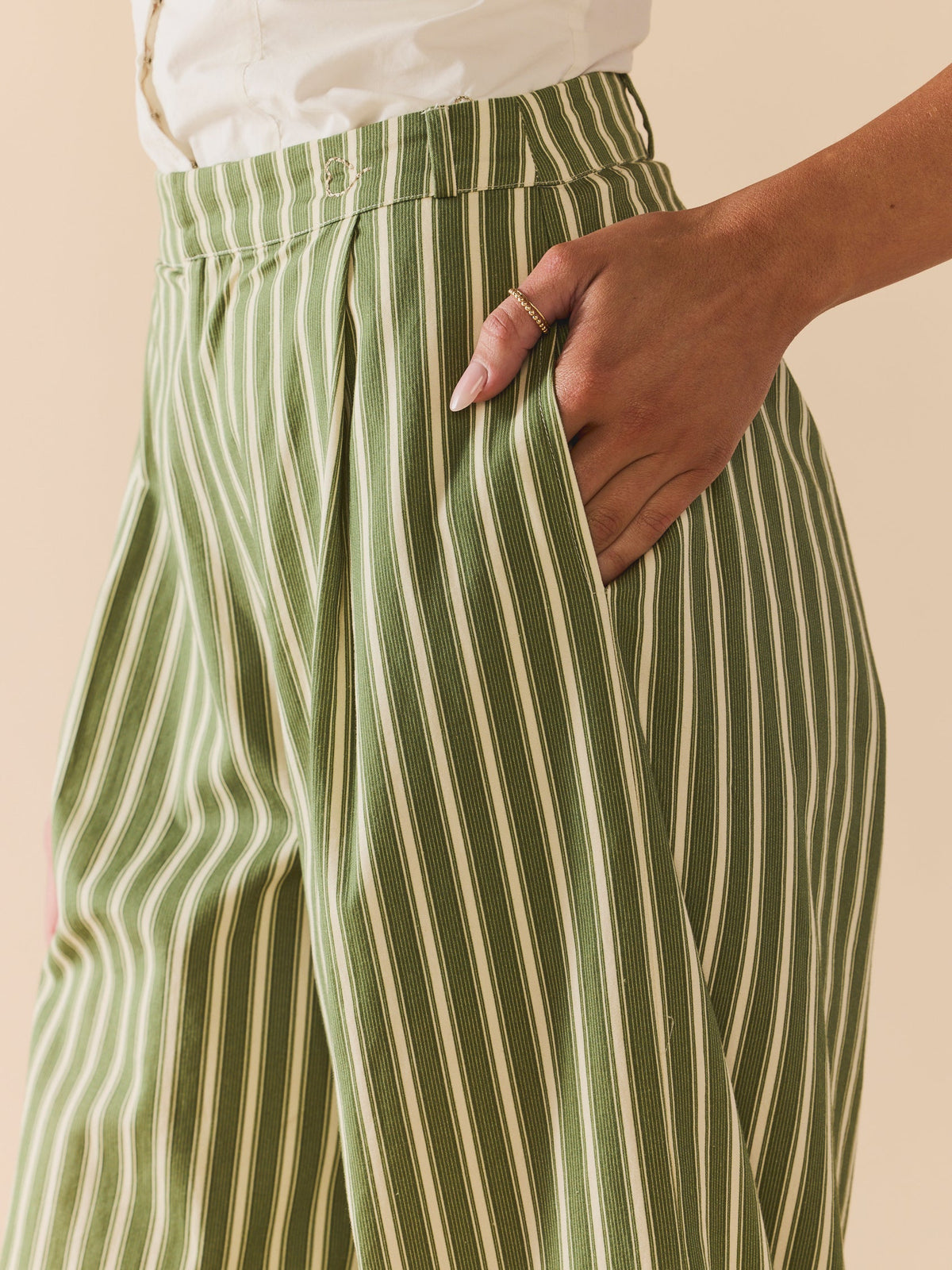 Nina Pant in Meadow Stripe