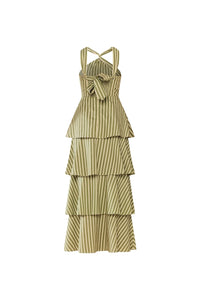 Emma Dress in Meadow Stripe