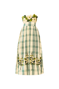 EDDY x Mckenzie Depinto Lucy Dress in Green Plaid & Floral