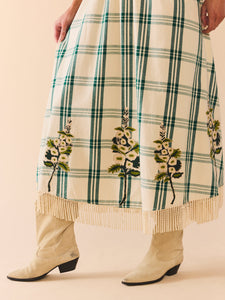 EDDY x Mckenzie Depinto Eloise Dress in Green Plaid & Floral