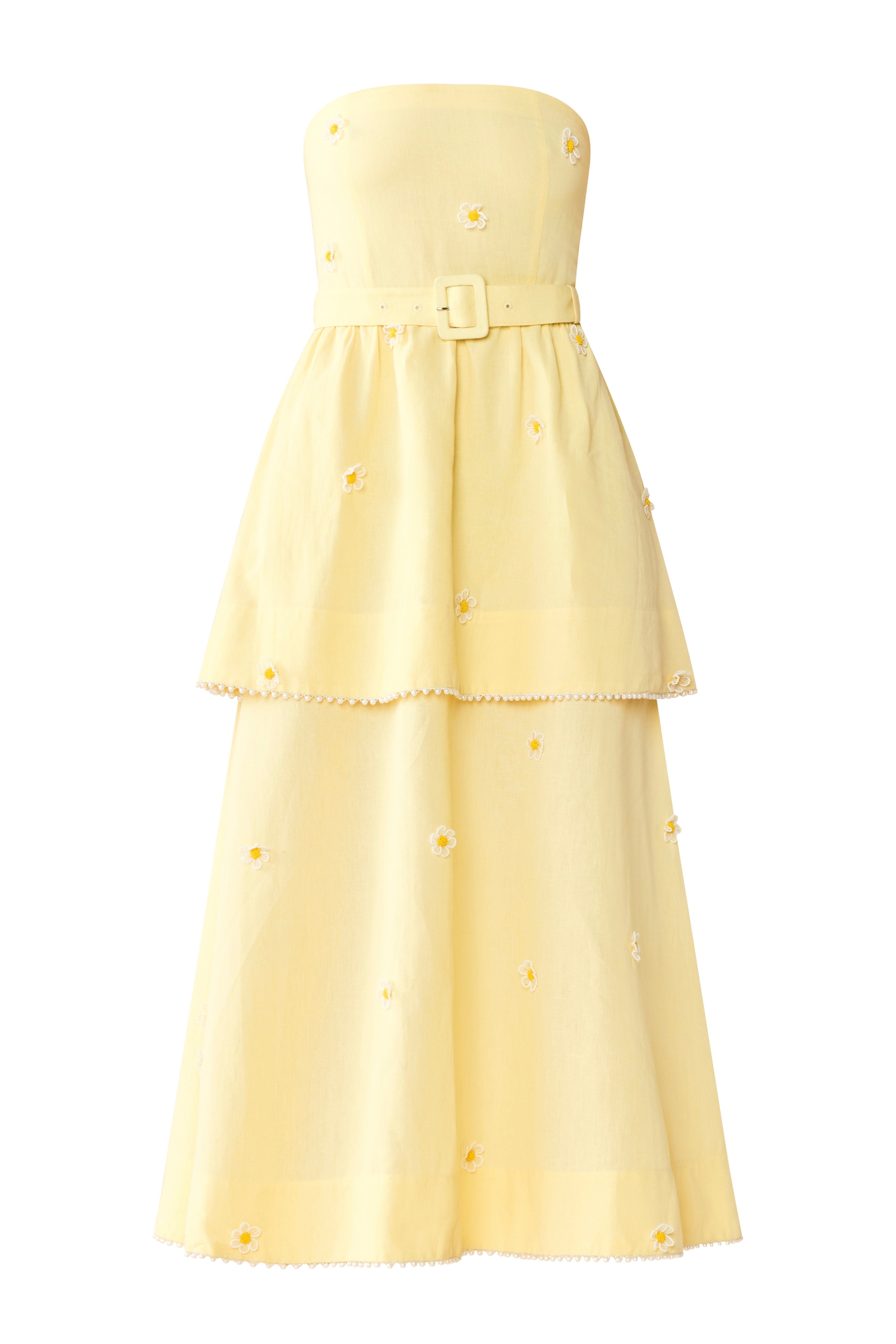 Daisy Dress in Soft Butter Yellow