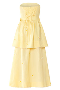 Daisy Dress in Soft Butter Yellow