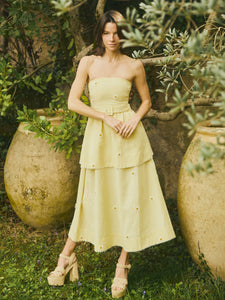 Daisy Dress in Soft Butter Yellow