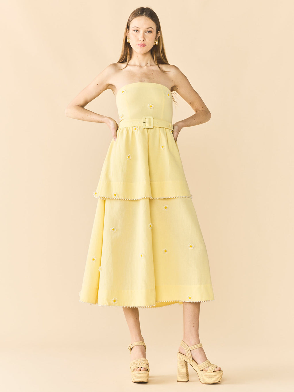 Daisy Dress in Soft Butter Yellow