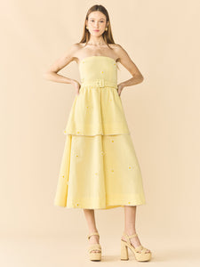 Daisy Dress in Soft Butter Yellow