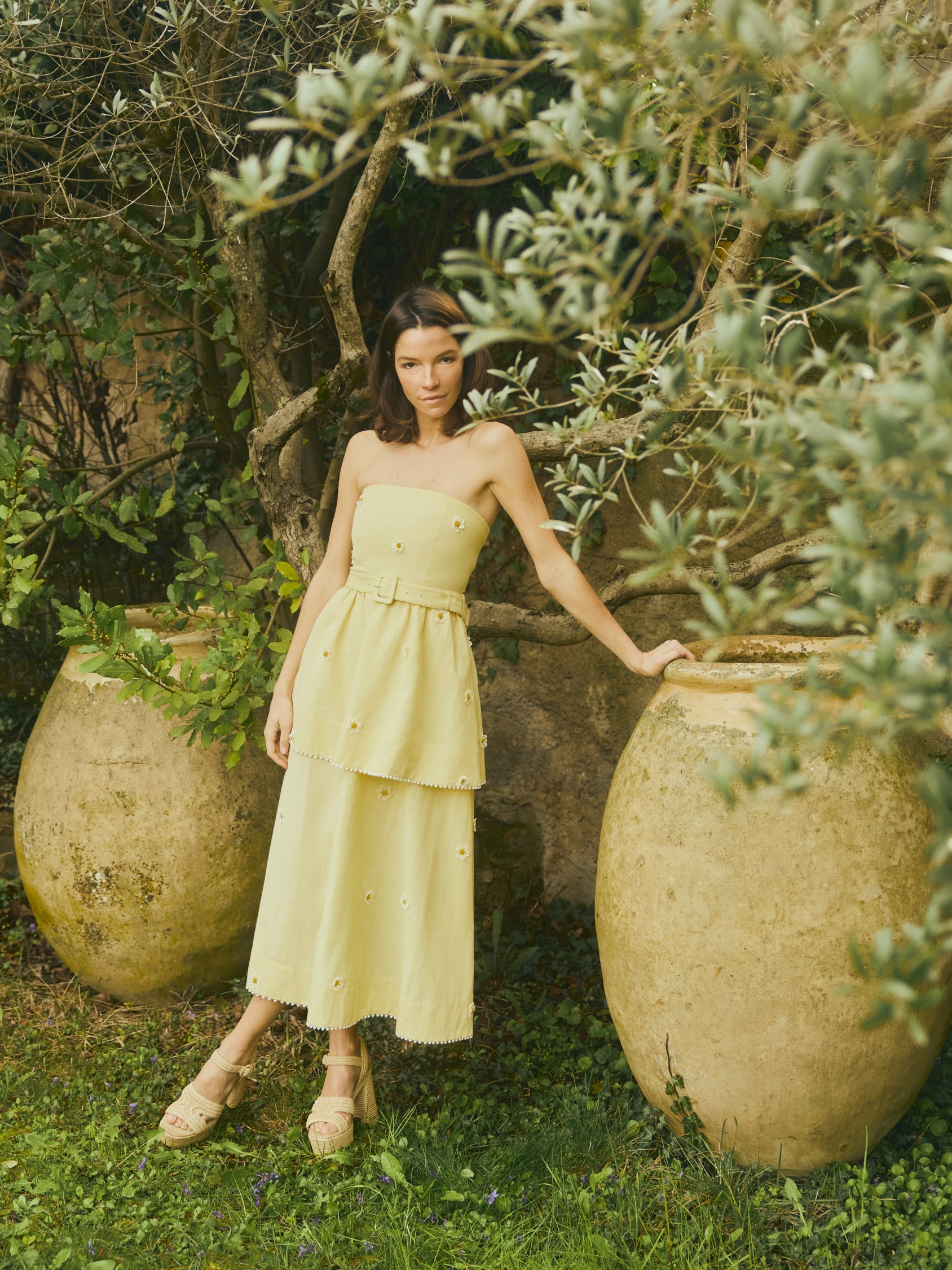 Daisy Dress in Soft Butter Yellow