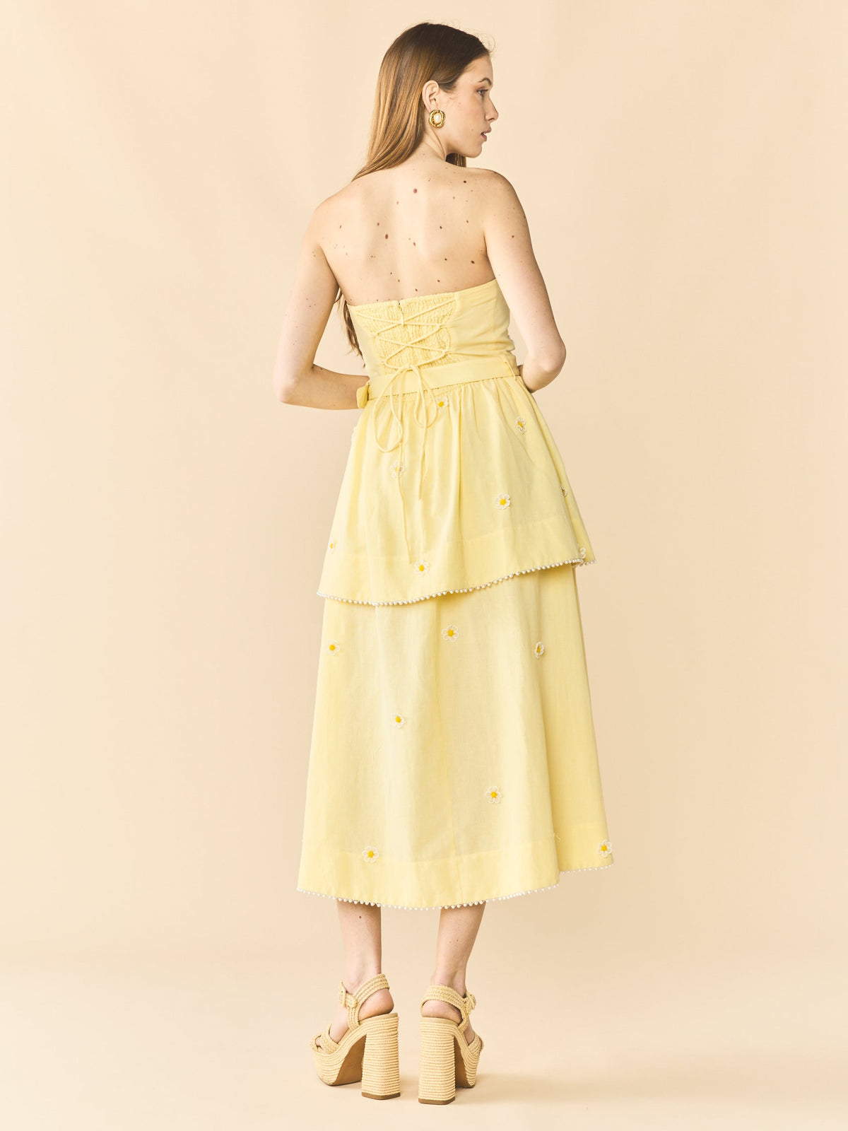 Daisy Dress in Soft Butter Yellow