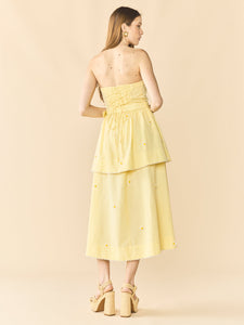 Daisy Dress in Soft Butter Yellow