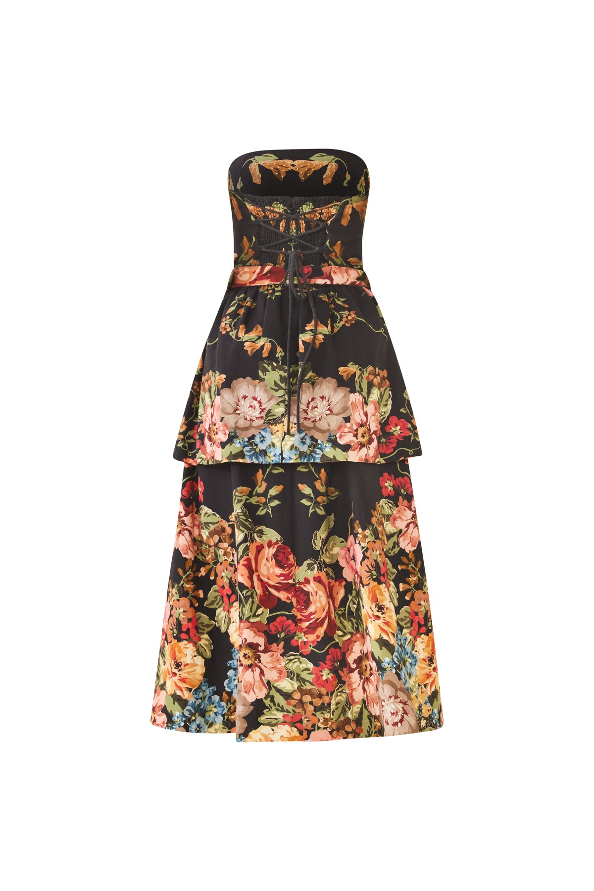 Daisy Dress in Black Victorian Floral