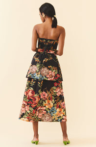 Daisy Dress in Black Victorian Floral