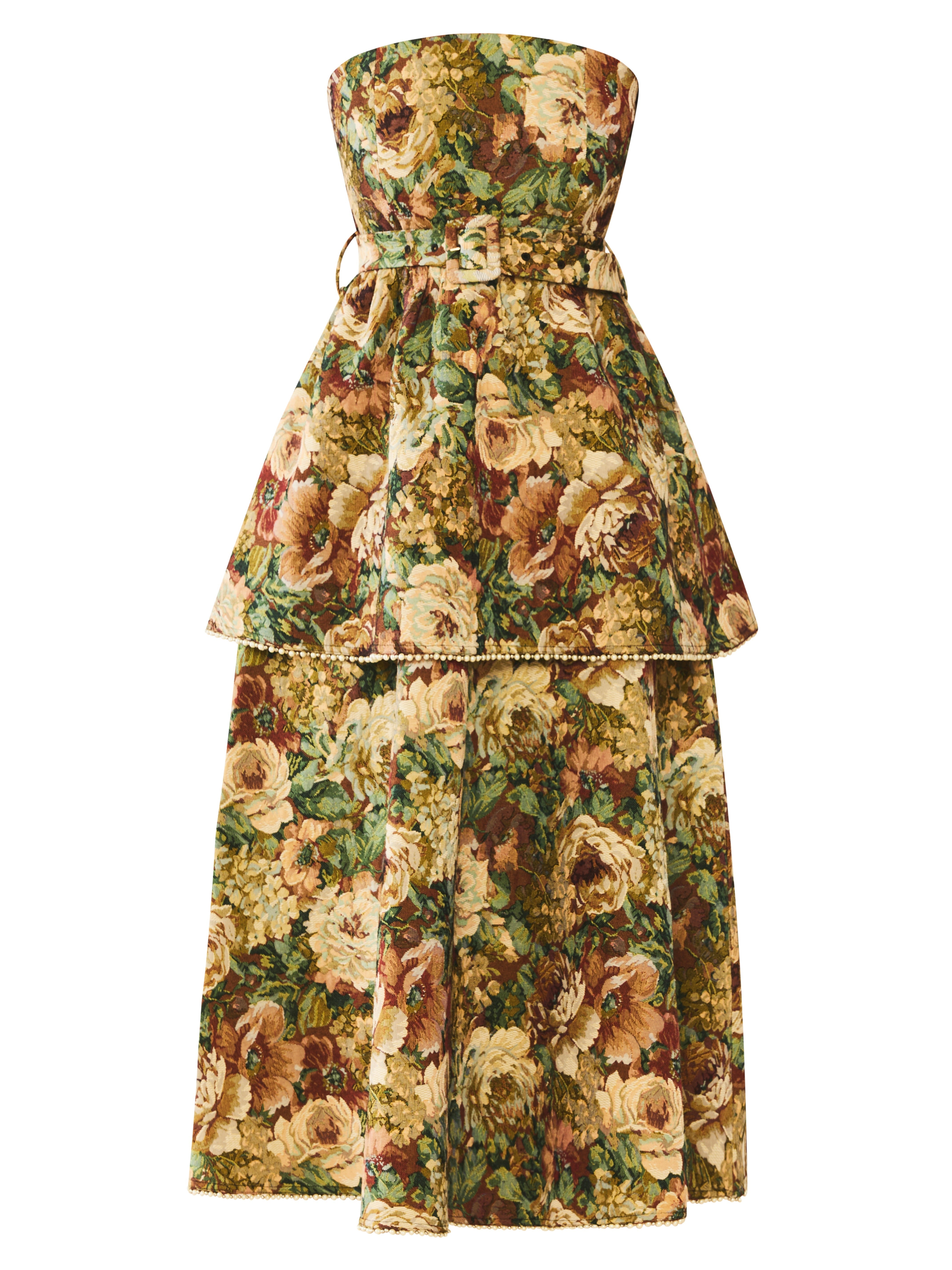 Daisy Dress in Flora Floral Jacquard