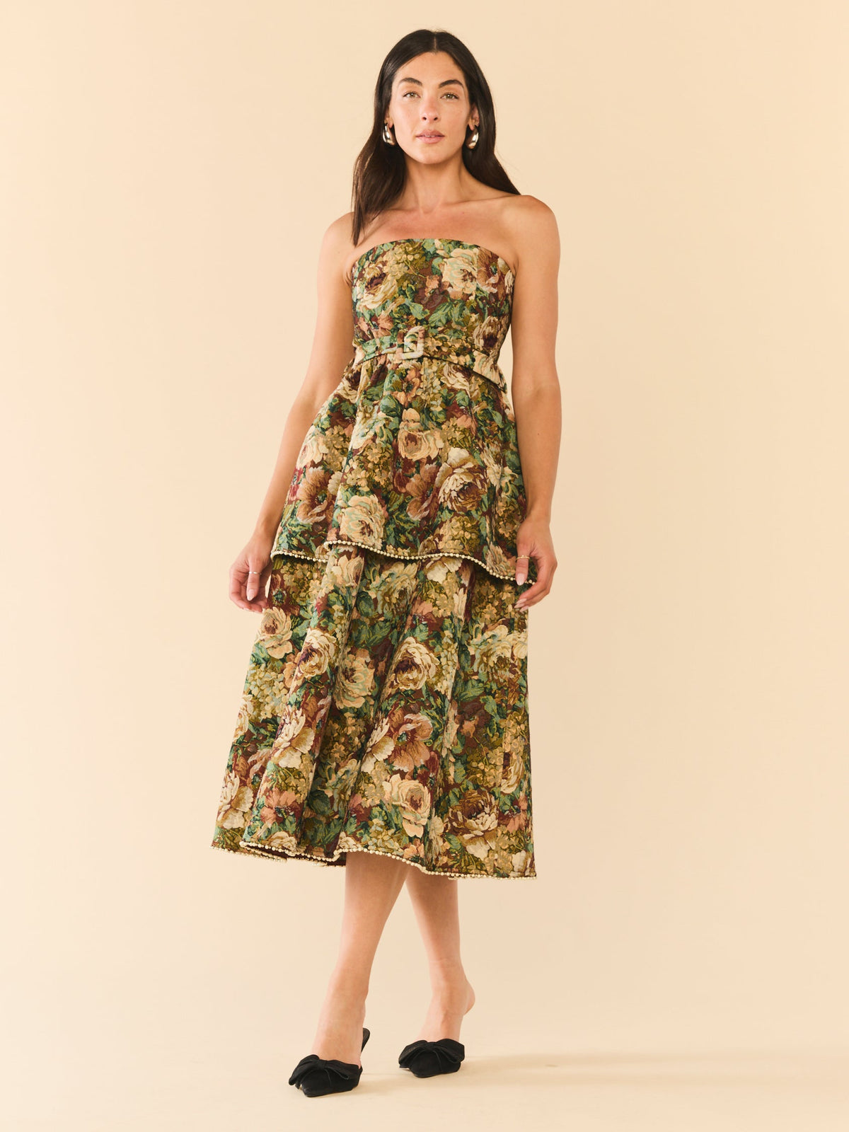 Daisy Dress in Flora Floral Jacquard