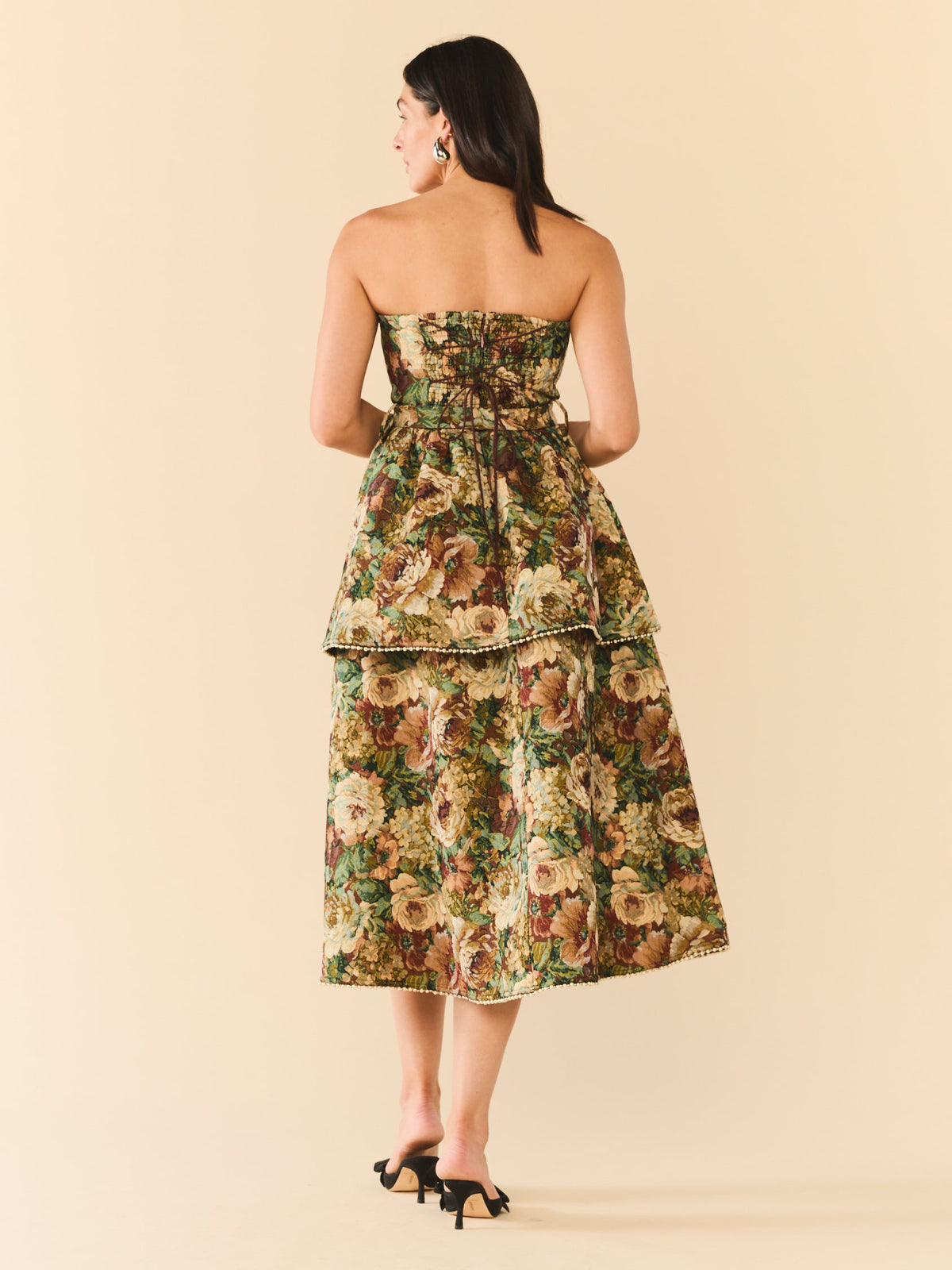 Daisy Dress in Flora Floral Jacquard