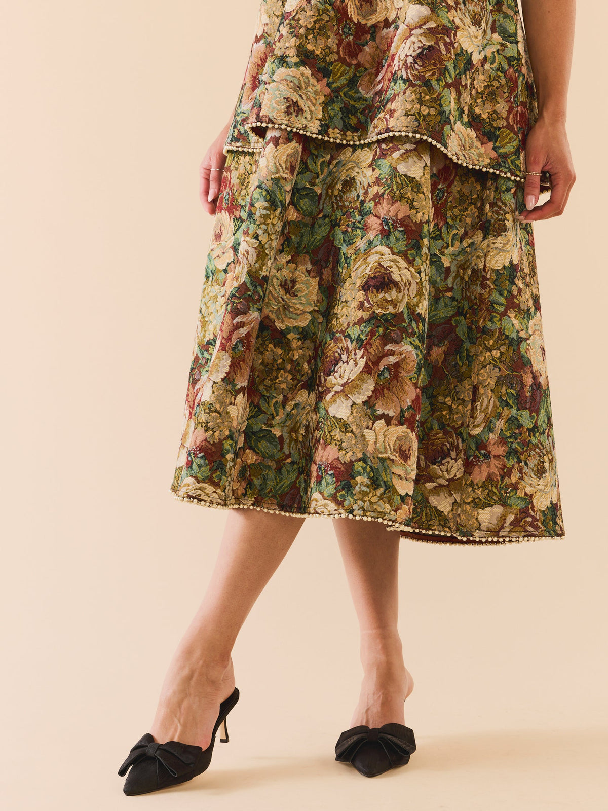 Daisy Dress in Flora Floral Jacquard