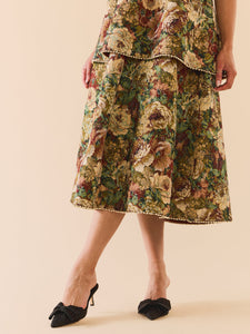 Daisy Dress in Flora Floral Jacquard