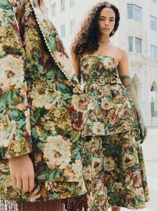 Daisy Dress in Flora Floral Jacquard
