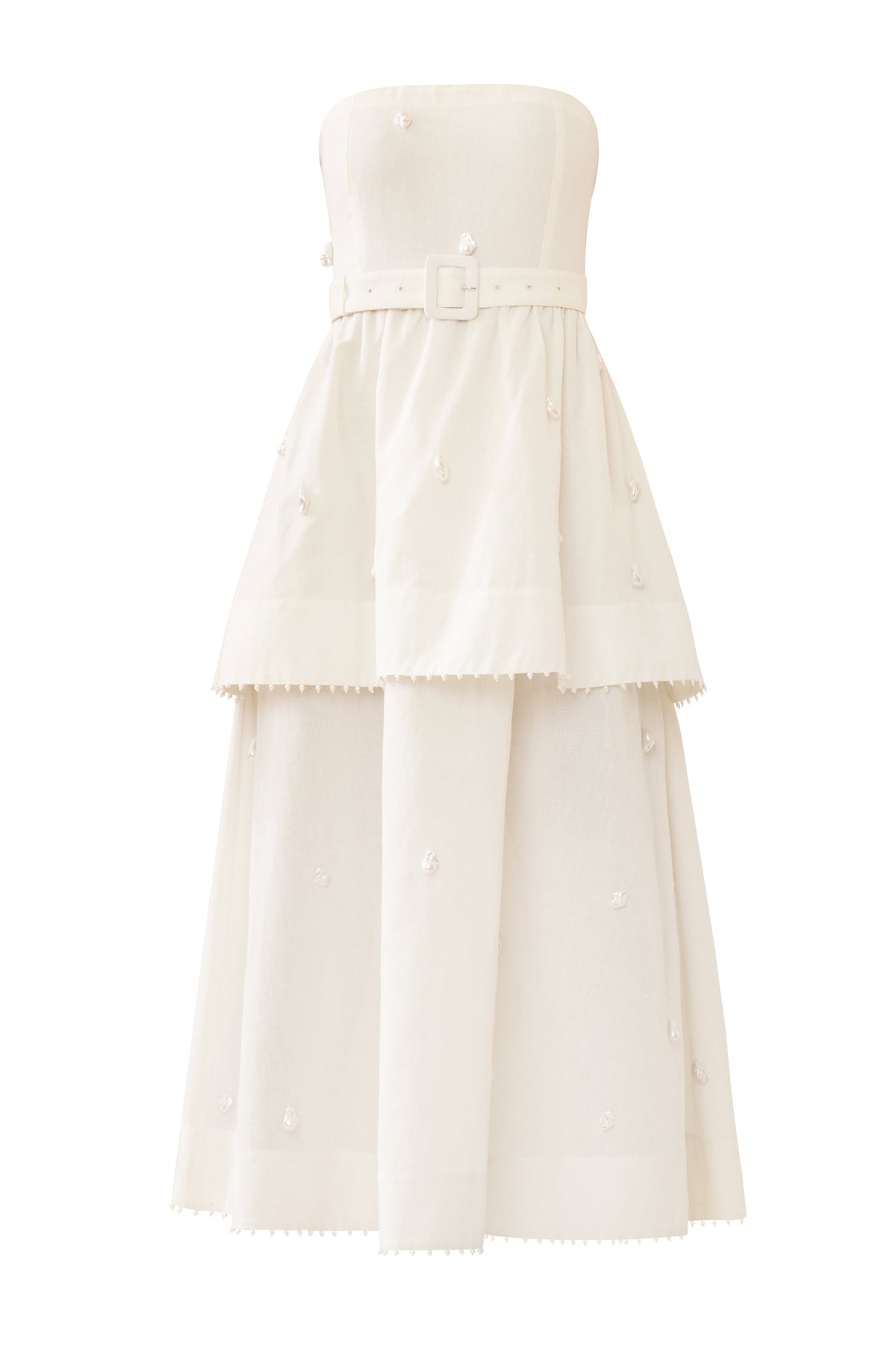 OTM Exclusive: Daisy Dress in Pearly White