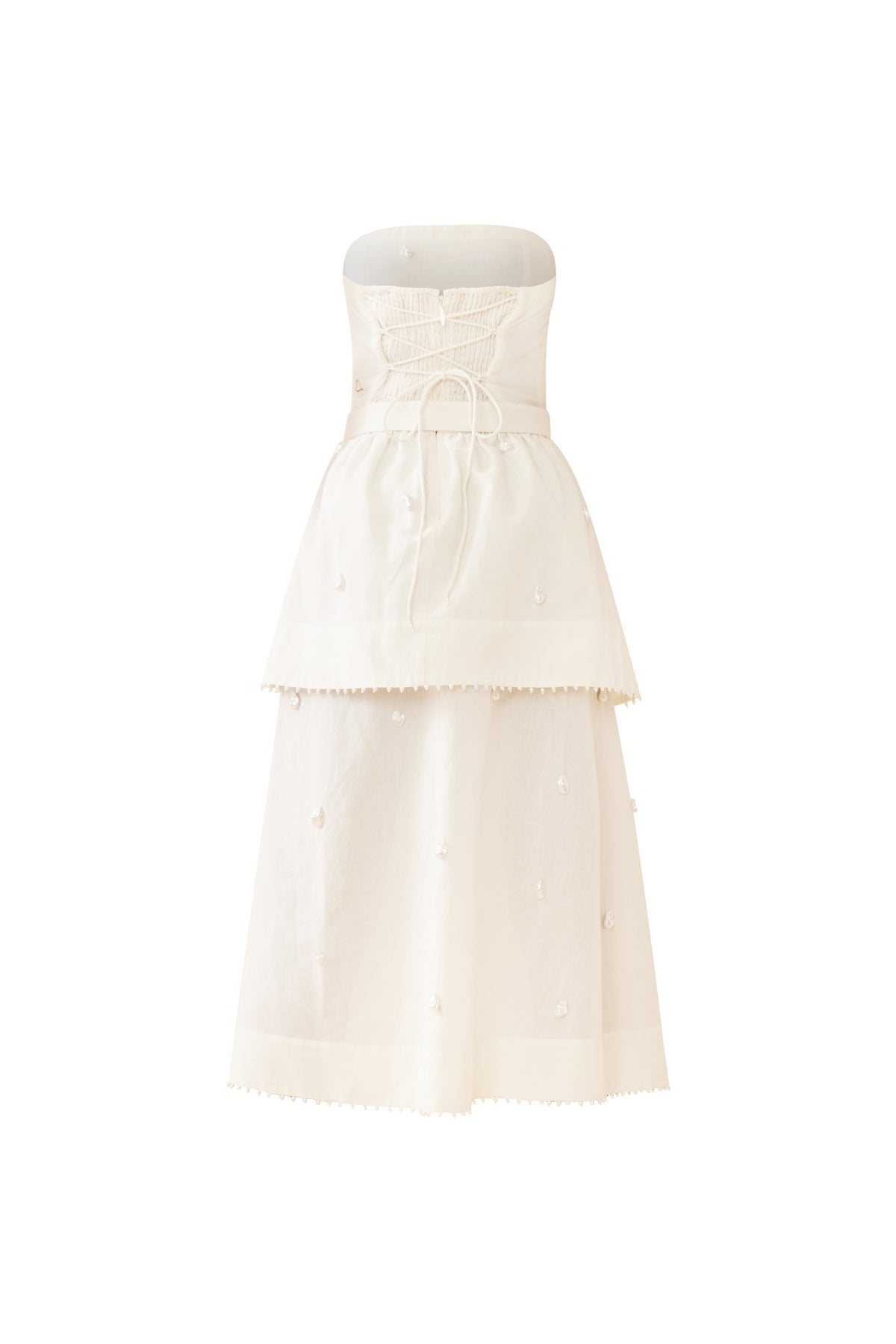 OTM Exclusive: Daisy Dress in Pearly White