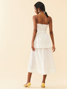 OTM Exclusive: Daisy Dress in Pearly White