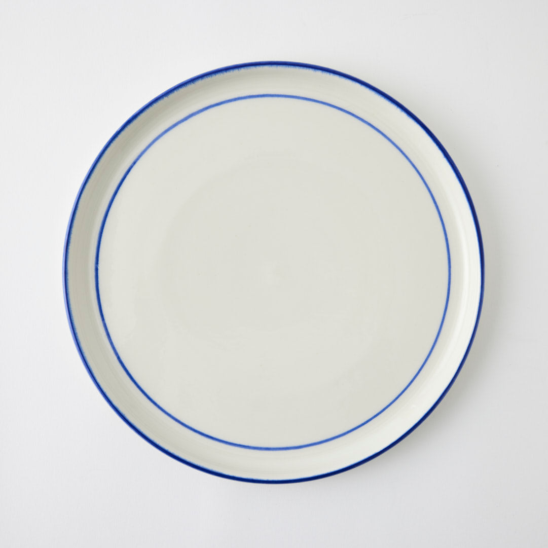 Blue Stripe Dinner Plate