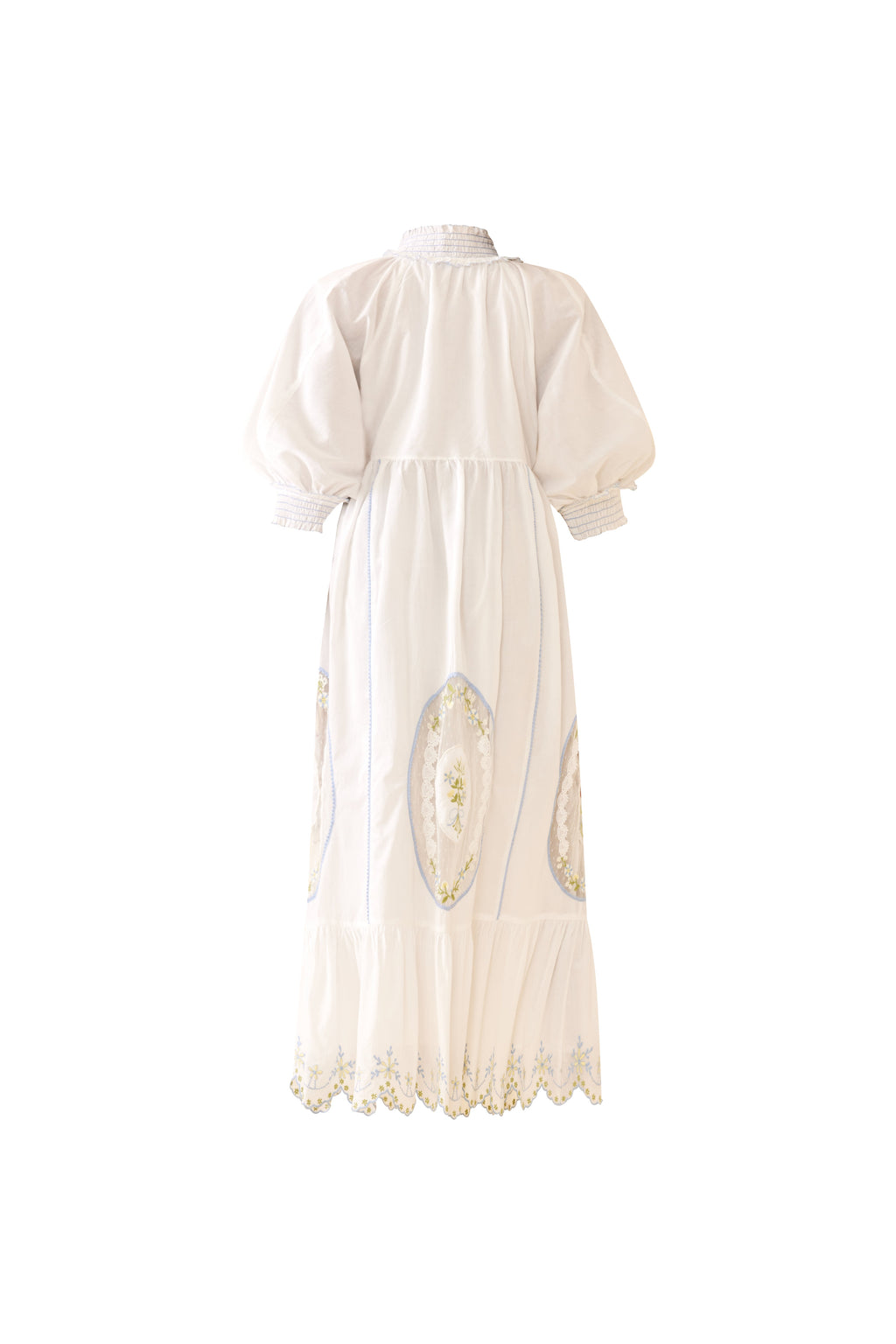 Eliza Maxi Dress in White Whimsy