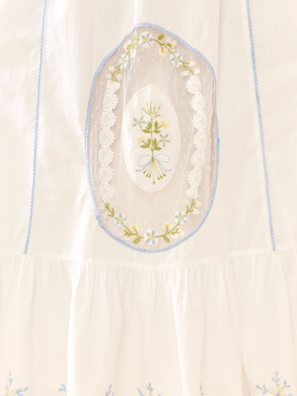 Eliza Maxi Dress in White Whimsy