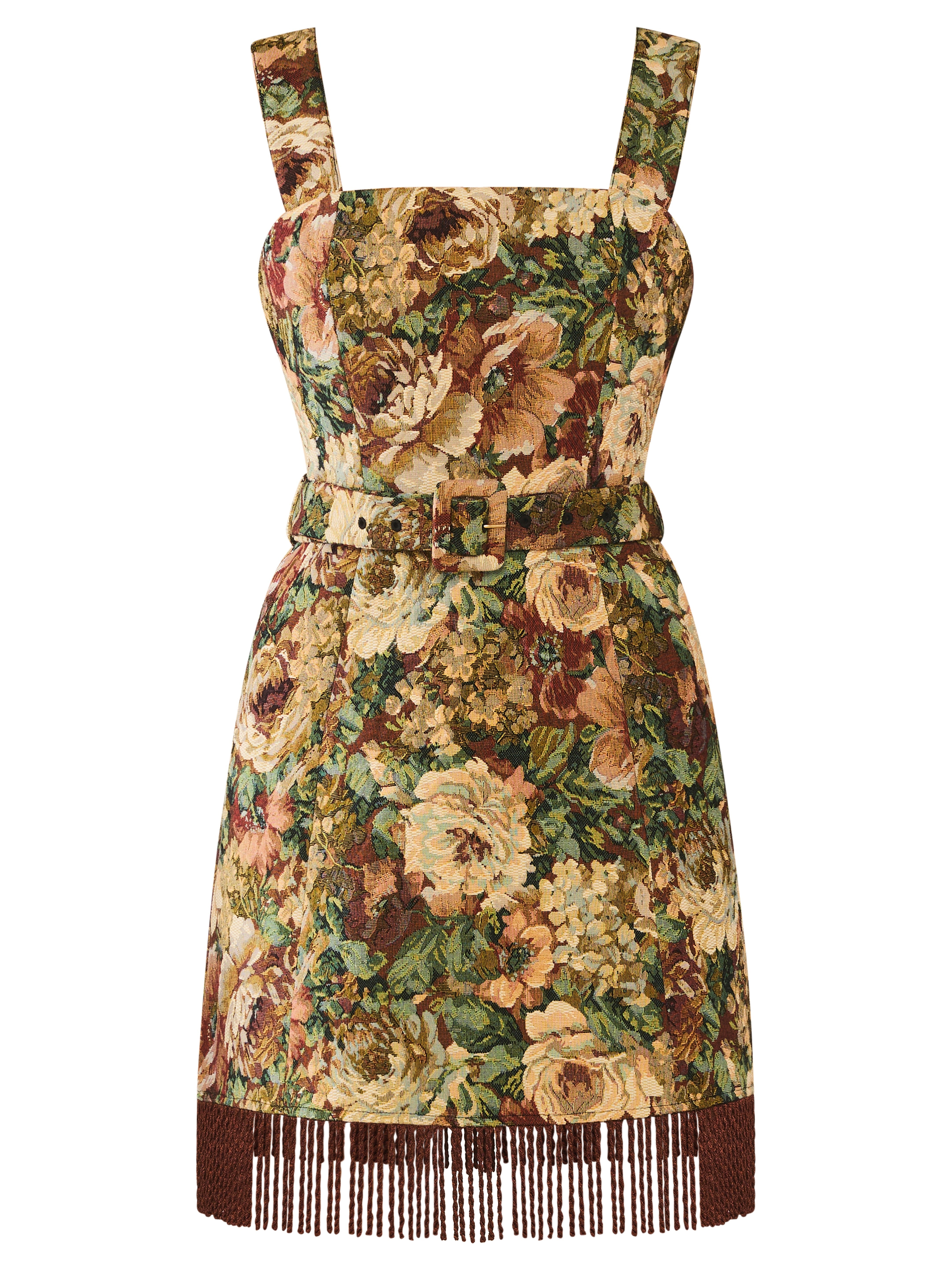 Sarah Bird Mini Dress in Flora Floral Jacquard