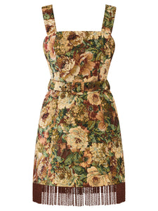 Sarah Bird Mini Dress in Flora Floral Jacquard