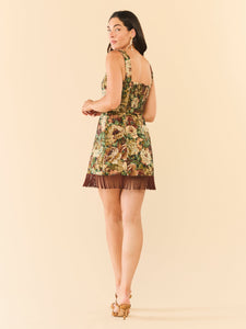 Sarah Bird Mini Dress in Flora Floral Jacquard