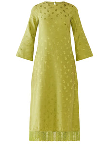 Ariana Dress in Olive Chartreuse