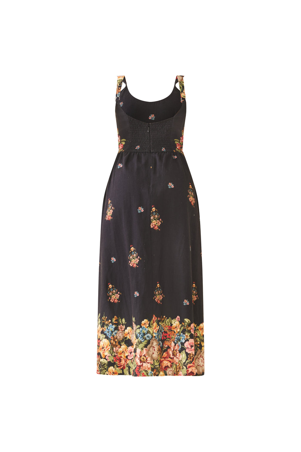 Katherine Dress in Black Victorian Floral