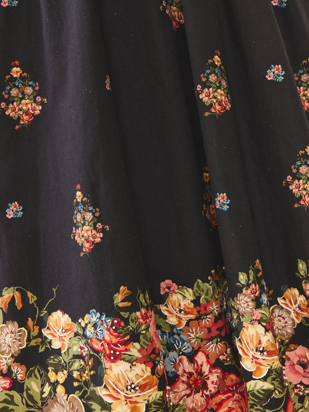 Katherine Dress in Black Victorian Floral