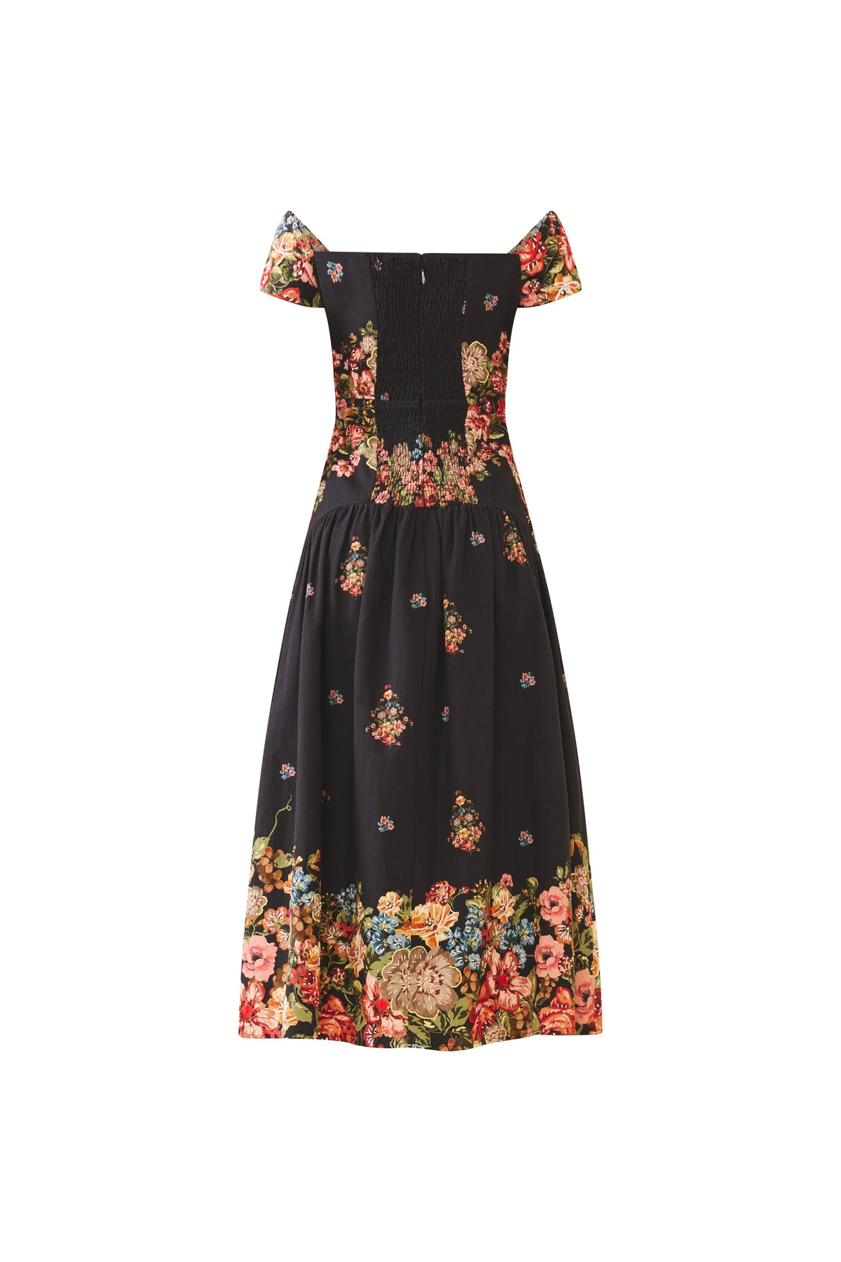 Sydney Dress in Black Victorian Floral