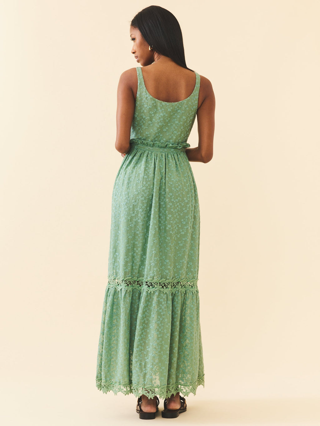 Valeria Dress in Bermuda Green